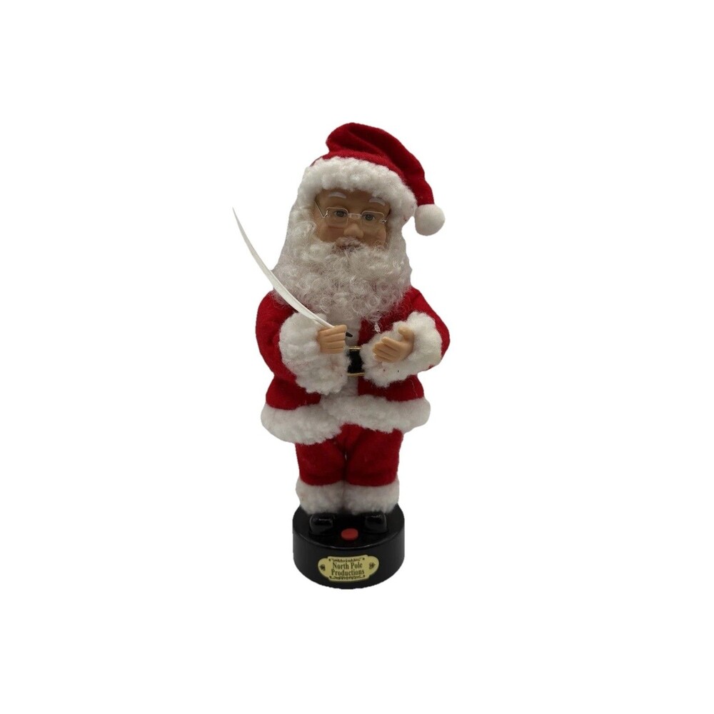 Vintage Motionette Santa Claus Musical Christmas Figure 12” Tested & Working